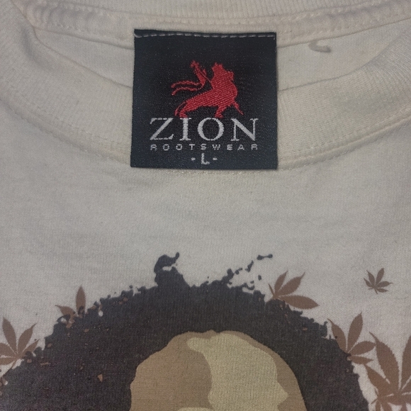Mens Vintage Bob Marley 2004 Zion Brand Short Sleeve Crew Neck T-shirt SZ L - Picture 5 of 12